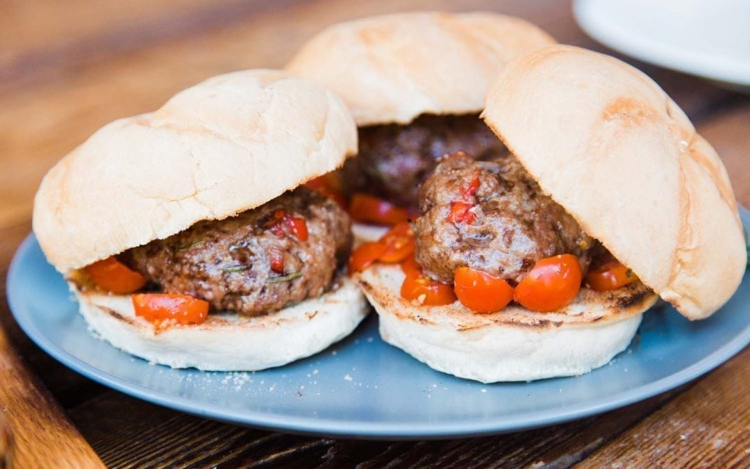Red Oak Planked Lamb Burgers Recipe