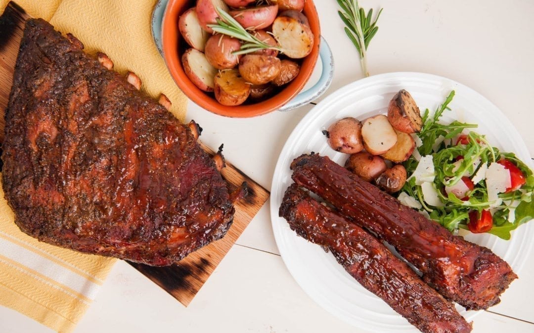 Hickory Planked Baby Back Ribs