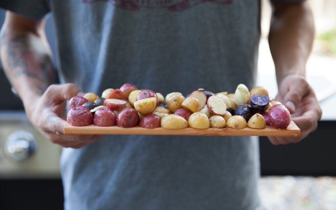 Maple Roasted Potatoes and Garlic
