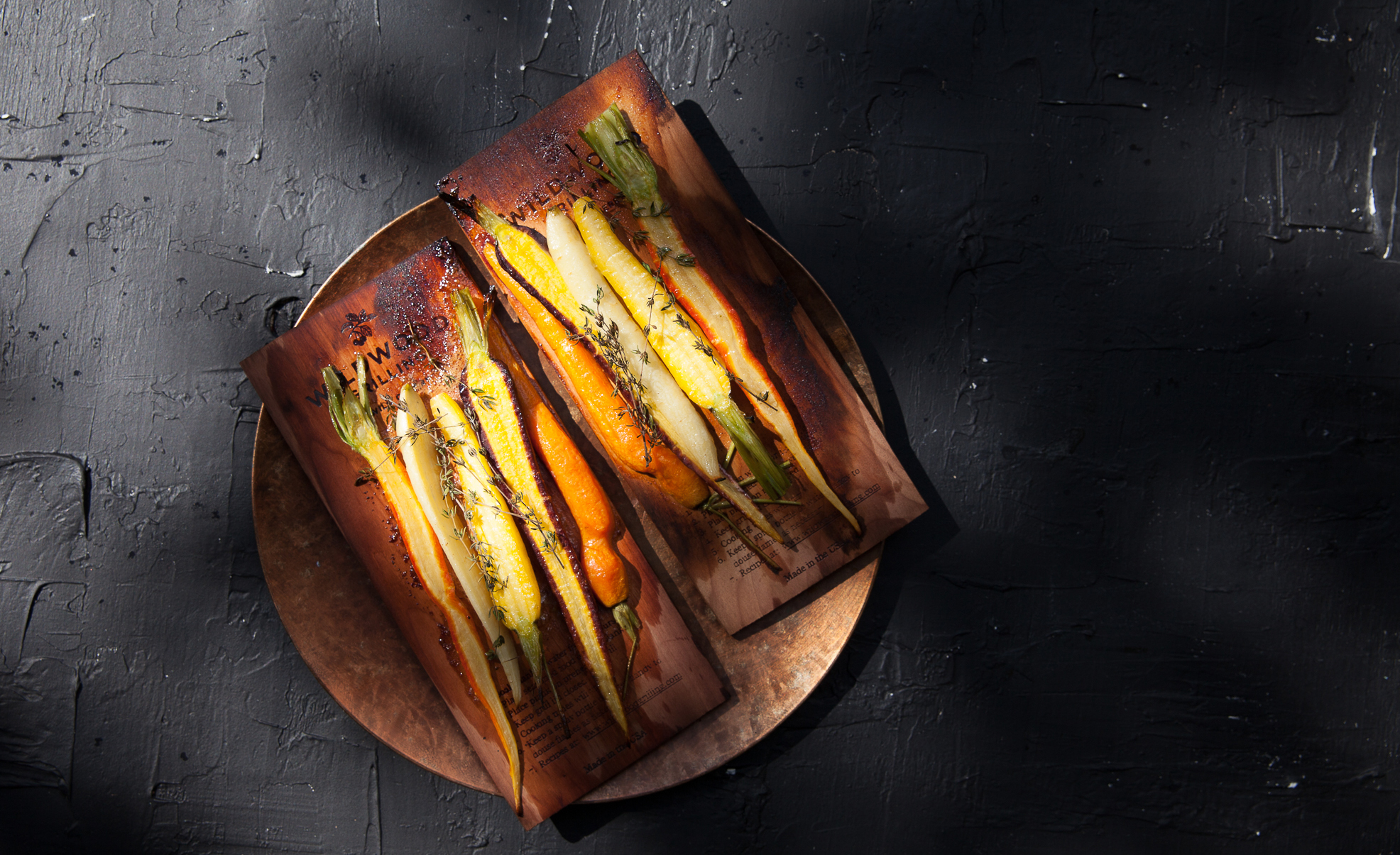 Honey Glazed Oak Roasted Carrots