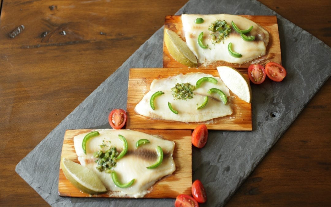 Cedar Planked Tilapia with Chili and Lime