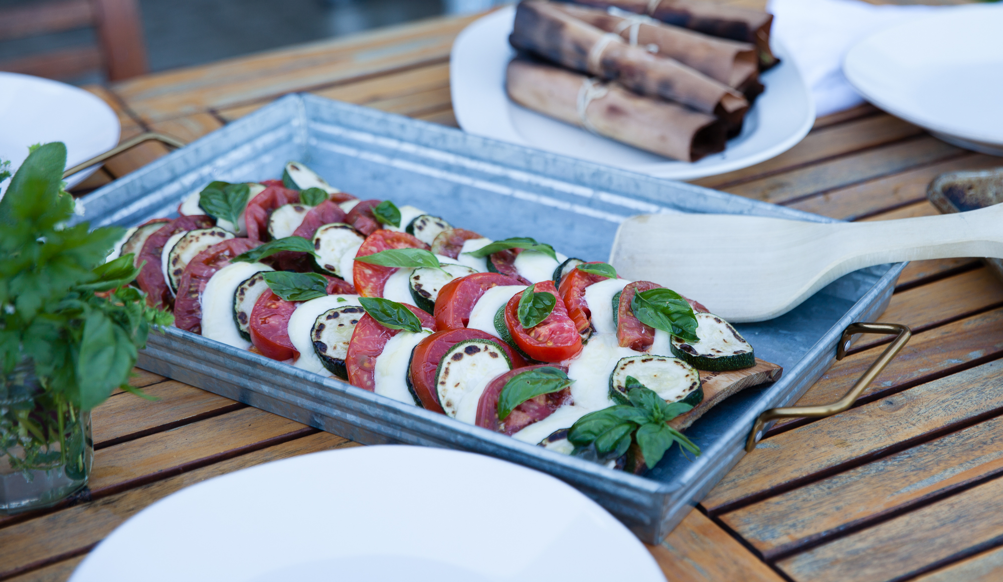 Cedar Planked Zucchini Caprese | Wildwood Grilling