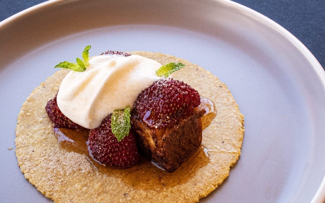 Bourbon Roasted Strawberry Tacos