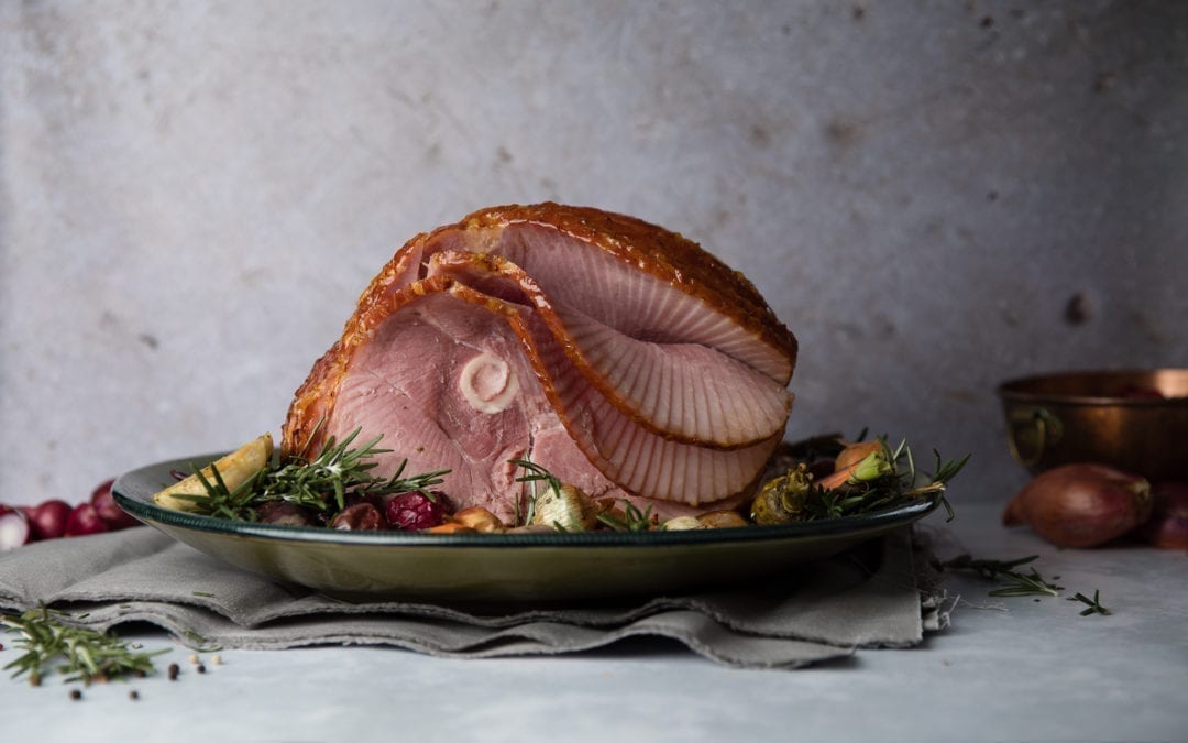 Smoked Spiral Sliced Ham with Honey Mustard Glaze