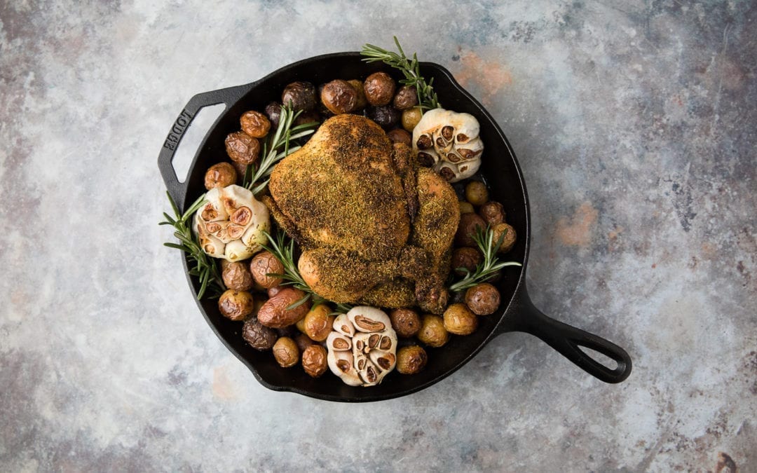 Hippie Gold Rub Cast-Iron Roast Chicken