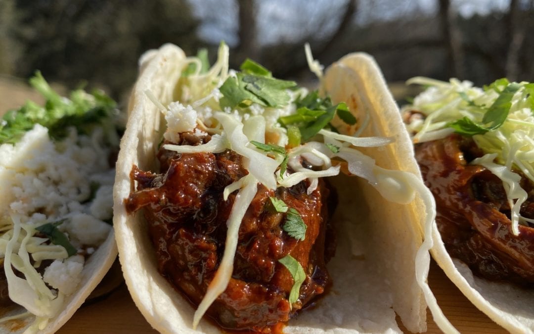 Alder Planked Mushroom Carnitas Tacos